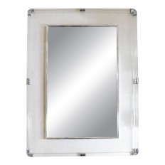 Rectangular Lucite surround mirror